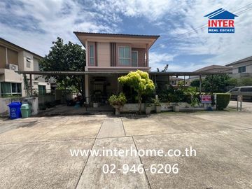 Two-story detached house, 54.5 sq.wah, Thana Village, Rama 5 - Bang Yai, near Bang Yai Market, Soi Kaew In, Kanchanaphisek Road, Rattanathibet Road, B