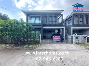 Two-story detached house, 50.8 sq.wah, Centro Bangna-Kingkaew Village, near Suvarnabhumi Airport, Soi Kingkaew 6/1, Kingkaew Road, Bangna-Trat Road, B