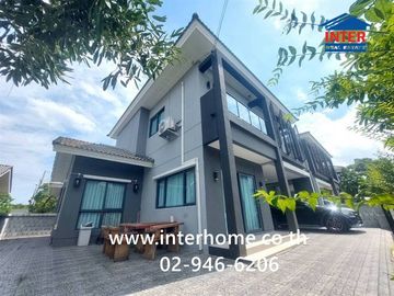 Two-story detached house, 50.8 sq.wah, Centro Bangna-Kingkaew Village, near Suvarnabhumi Airport, Soi Kingkaew 6/1, Kingkaew Road, Bangna-Trat Road, B