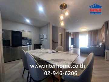 Two-story detached house, 50.8 sq.wah, Centro Bangna-Kingkaew Village, near Suvarnabhumi Airport, Soi Kingkaew 6/1, Kingkaew Road, Bangna-Trat Road, B