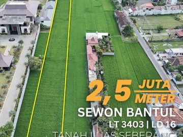 Jual Tanah Sewon Bantul Strategis Depan Politeknik ATK Nego Sampai Deal