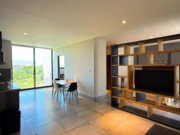 DEPARTAMENTO FLEX AMUEBLADO EN RENTA LEON GTO ZONA NORTE CON ROOF GARDEN PRIVADO A 5 MIN DEL PARQUE LOS CÁRCAMOS.