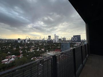 Departamento Tipo Loft en Venta con Balcón y Vista Panorámica en Guadalupe Inn, Av. Revolución #27-208 AVC