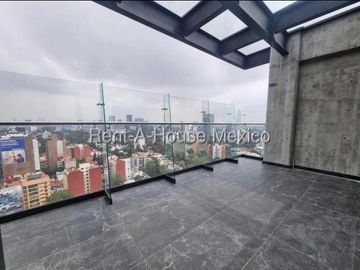 Departamento Tipo Loft en Venta con Balcón y Vista Panorámica en Guadalupe Inn, Av. Revolución #27-208 AVC