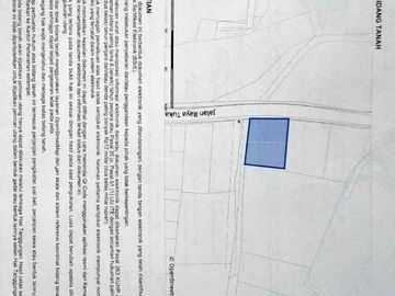 Dijual tanah isi bangunan lokasi di jalan utama Tuka Canggu