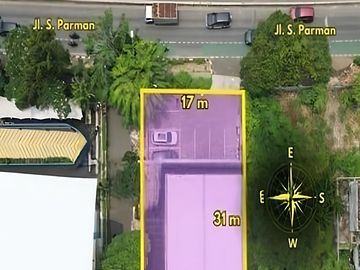 Dijual Gedung Komersil Slipi Jakarta Barat - Cocok Utk Office, Showroom, Bengkel, Studio, Klinik