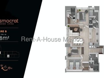 Departamento En Renta En Huixquilucan, Hacienda De Las Palmas CMB  27-206.