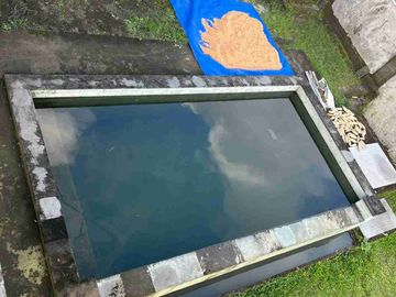 jual tanah dan bangunan villa view sawah terasering dan gunung yang cantik.