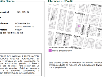 CASA EN REMATE EN LA VÉRTIZ NARVARTE, BENITO JUÁREZ