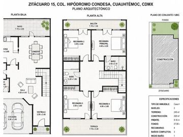 VENTA DE CASA EN CUAUHTEMOC COL HIPODROMO CONDESA CDMX