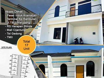Rumah 1 lantai murah dengan akses bagus di Ciracas, Jakarta
