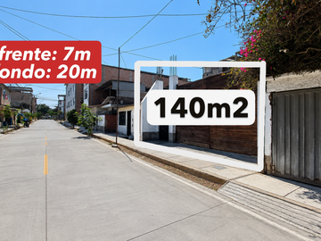 Vendo Terreno Cerca A La Avenida Pastor Sevilla - 140 M2