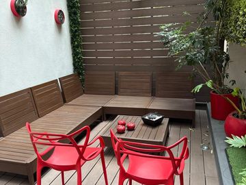 Departamento Amueblado 190 m² con Terraza. Col. Polanco