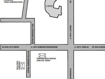 Jual Tanah/Lahan Perumahan 5,7HA Siap Bangun di Sumengko Wringinanom Gresik