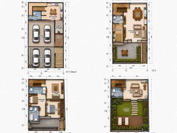 Rumah Mewah Brand New 4 Lantai Full Furnished