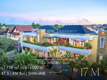 VILLA CANTIK LOKASI SANGAT BAGUS DI JIMBARAN - KUTA SELATAN,  BALI