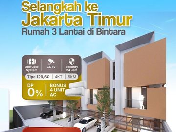 RUMAH MURAH MEWAH 3 LANTAI SIAP HUNI BISA CASH ATAU KPR TANPA DP BINTARA JAYA BEKASI  BARAT