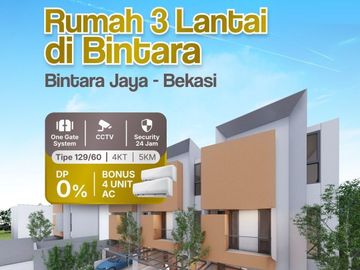 RUMAH MURAH MEWAH 3 LANTAI SIAP HUNI BISA CASH ATAU KPR TANPA DP BINTARA JAYA BEKASI  BARAT