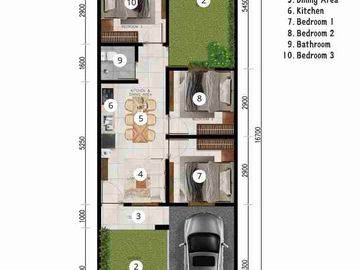 Rumah Modern Minimalis Harga paling Terjangkau saat ini. Lokasi Strategis di Kampial, Nusa Dua dekat pantai2 selatan Bali