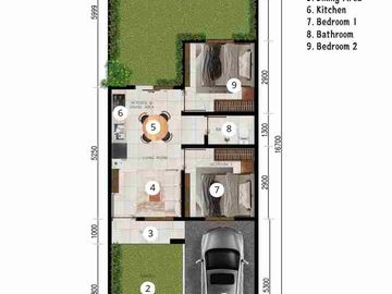 Rumah Modern Minimalis Harga paling Terjangkau saat ini. Lokasi Strategis di Kampial, Nusa Dua dekat pantai2 selatan Bali