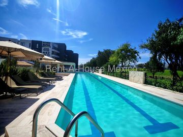 Departamento en renta con terraza y vista a áreas verdes en Zibatá – Querétaro