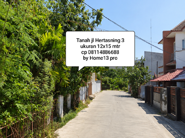 Tanah Jl Hertasning Makassar 12x15mtr Belakang DPRD dekat Pettarani