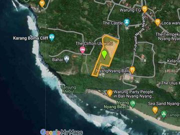 DIJUAL TANAH LOS TEBING, PANTAI NYANG NYANG, ULUWATU,KUTA SELATN