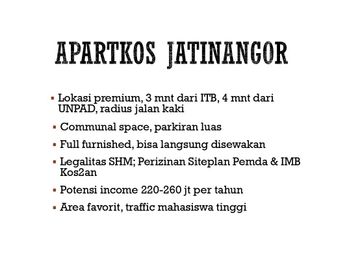JUAL Kosan JATINANGOR (12 KAMAR) Dekat (KAMPUS UNPAD ITB IPDN) Kost Sumedang Bandung KHF