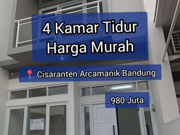 Jual Rumah di Arcamanik kota Bandung 2 Lantai 4 Kamar Tidur harga MURAH