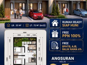 Rumah 700Jt-An Siap Huni Free PPN