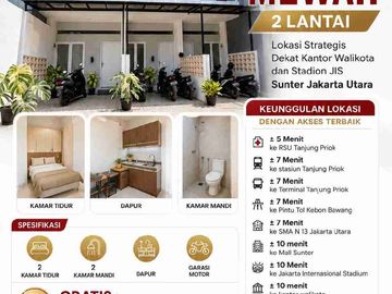 Rumah cluster Jakarta Utara. Dekat stasiun, terminal, pintu tol