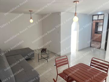 Departamento amueblado para UNA SOLA persona en Renta frente al parque Ecológico,Puebla