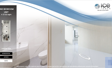 Ice Tower - For Sale 1 Bedroom 31.16 sqm Unit in Mall of Asia Complex, Pasay City