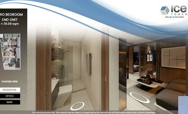 Ice Tower - For Sale 1 Bedroom 27.02 sqm End Unit in Mall of Asia Complex, Pasay City