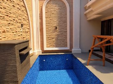 rumah mewah klasik private swiming pool di kebagusan jakarta selatan