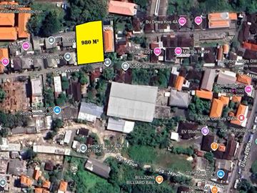 Tanah kosong cocok untuk vila2 dan investasi atau unian jalan Uluwatu Jimbaran lingkungan semua vila2  sedikit masuk dari jalan Raya