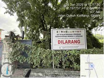 Dijual Via Lelang Gudang di Jalan Raya Romokalisari Cocok Buat Usaha
