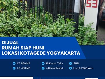 Dijual Rumah Siap Pakai Strategis  Lokasi Kotagede,Yogyakarta Luas 850m2