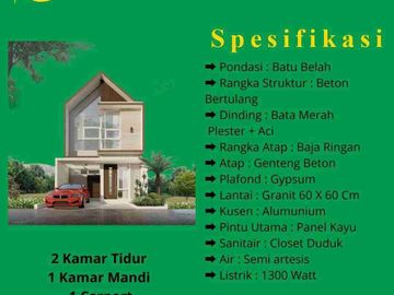 Jual Rumah Baru 2 Lantai Cluster di Cibiru Kota Bandung (Akses Jalan 2 Mobil) Murah