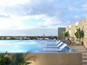DEPARTAMENTO INTELIGENTE EN VENTA EN COMUNIDAD HOLÍSTICA EN EL NORTE DE MÉRIDA