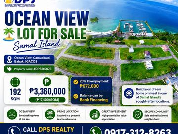 192sqm Lot for Sale in Oceanview Babak Samal Island, Davao Del Norte