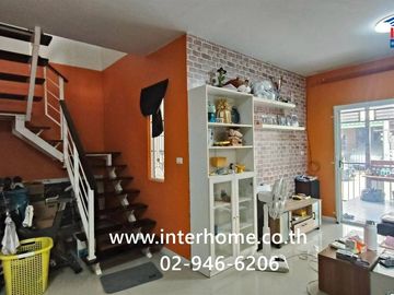 Two-story townhome, 29.5 sq.wa., Pruksa 60/1 Rangsit-Bang Phun Village, Soi Rangsit-Pathum Thani 43, Rangsit-Pathum Thani Road, Mueang Pathum Thani, P