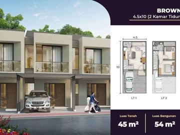 Dijual Rumah Cluster Alabama Pik2, 4,5X10, 2 Lantai