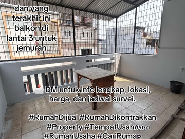 Disewakan rumah 3 lantai bisa untuk usaha siao huni di pademangan jakarta utara