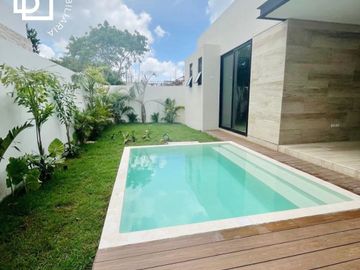 Casa en venta o renta con recamara principal en planta baja en residencial con amenidades premium