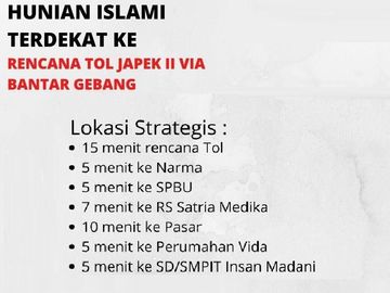 Rumah PIK Padurenan Mustikajaya, READY SIAP HUNI Murah 1 LANTAI Kota Bekasi Timur Dijual