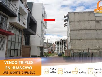 VENDO O ALQUILO TRIPLEX POR URB. ALTOS DE LA MERCED, HUANCAYO
