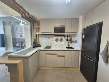 Fully Furnished 1 Bedroom Unit at BE Residences with WIFI and TV