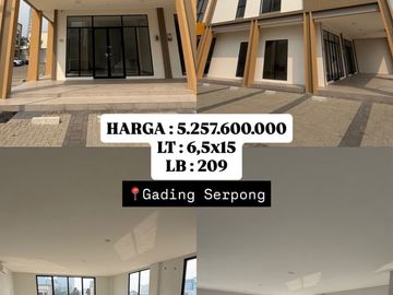 Ruko Ready Stock IL Lago Posisi Hadap Jalan Lokasi Strategis Posisi Hoek Gading Serpong
