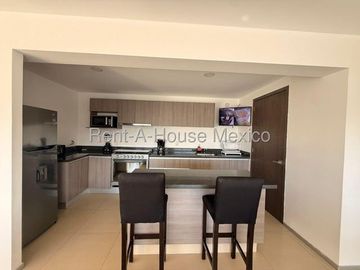 Departamento amueblado, 3 recámaras, amenidades - RENTA, Santa Fe Juriquilla